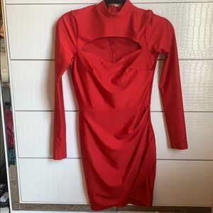 Long sleeved mini dress